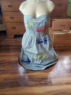 Biplane Strapless Dress